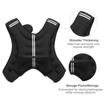 ZUETK Weighted Vest for Effective Strength Training and Fat Loss