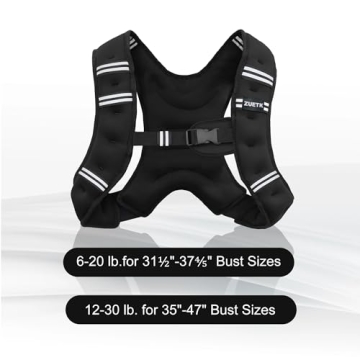 ZUETK Weighted Vest for Effective Strength Training and Fat Loss