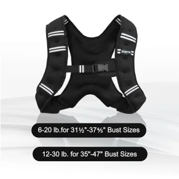 ZUETK Weighted Vest for Effective Strength Training and Fat Loss