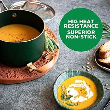 Granitestone Classic Emerald Cookware Set - Nonstick, Durable, 10 Piece