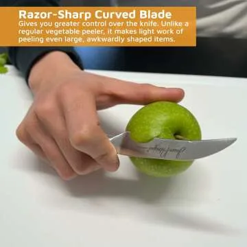 4" Ergonomic Curved Paring Knife by Jean-Patrique