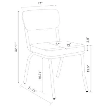 Coaster Home Furnishings Retro Set of 2 Open Back Dining Side Chairs Faux Leather Upholstered Back and Padded Seat Cushion Sturdy Steel Frame Red and Chrome 2450R