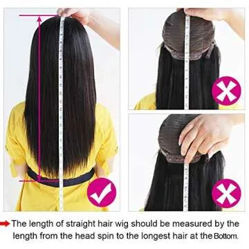 Sooolavely 18 Inch U Part Human Hair Wigs for Black Women Straight Beginner Friendly Unprocessed Brazilian Virgin Human Hair Wig Glueless Hair 180% Density Natural Color