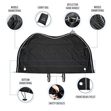 Team Obsidian XL Heavy Duty Outdoor Bike Cover for 2 Bikes