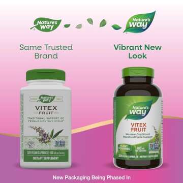 Nature's Way Vitex Fruit for Women’s Health, 320 Vegan Capsules