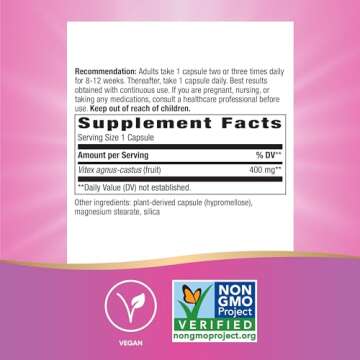 Nature's Way Vitex Fruit for Menstrual Health Support