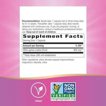 Nature's Way Vitex Fruit for Menstrual Health Support