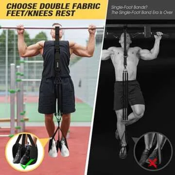 Pull Up Assistance Bands, Resistance Bands for Pull Up Bar Workout, Adjustable Heavy Duty Pull Up Assist Equipment with 4 Assistance Bands, Home Gym Strength Training, Fitness Exercise Best Partner