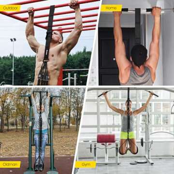 Pull Up Assistance Bands, Resistance Bands for Pull Up Bar Workout, Adjustable Heavy Duty Pull Up Assist Equipment with 4 Assistance Bands, Home Gym Strength Training, Fitness Exercise Best Partner