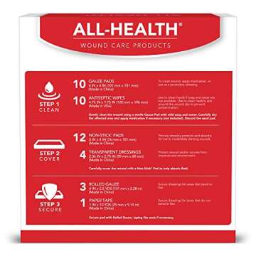 All Health Wound Care Kit, 40 Items | For Small to Medium Sized Wounds