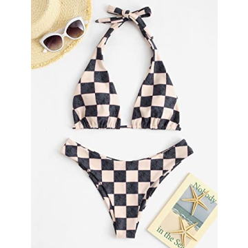 ZAFUL Triangle Bikini - Trendy Halter Set for Women