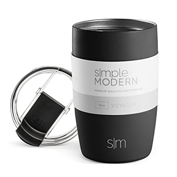 Versatile 12oz Simple Modern Travel Coffee Mug – Midnight Black