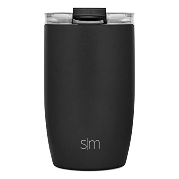 Stylish 12oz Simple Modern Travel Coffee Mug - Midnight Black