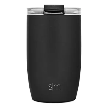 Stylish 12oz Simple Modern Travel Coffee Mug - Midnight Black