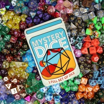 1985 Mystery Polyhedral Dice Set for RPG Table Games