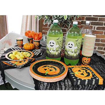 Juvale 144-Piece Halloween Party Supplies for 24 Guests