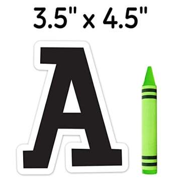 CTP Fancy Black Punch-Out Letters for Classroom – Essential Homeschool Supplies – Top Back To School Supplies