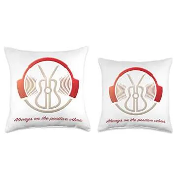 Mr YB Merch Always On The Positive Vibes Throw Pillow, 16x16, Multicolor