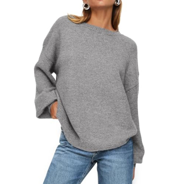 PRETTYGARDEN Women's Cozy Winter Sweater - Oversized, Ribbed Knit, Long Sleeve