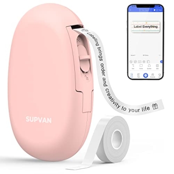 Portable SUPVAN E10 Label Maker - Handheld Wireless Printer