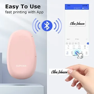 Portable SUPVAN E10 Label Maker - Handheld Wireless Printer
