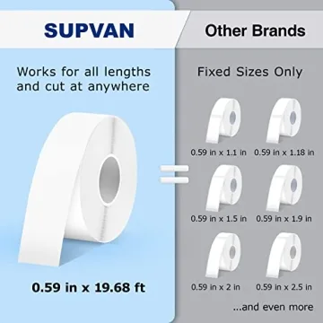 Portable SUPVAN E10 Label Maker - Handheld Wireless Printer