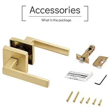 Linkaa Brushed Gold Door Handle - Stylish & Durable