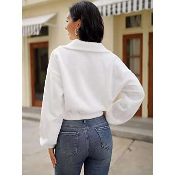 ZAFUL Women's Crop Sweatshirt for Comfort & Style