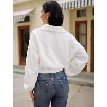 ZAFUL Women's Crop Sweatshirt for Comfort & Style