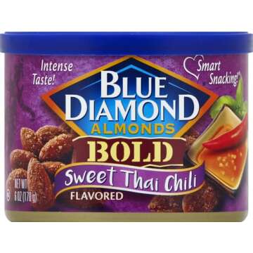 Blue Diamond Almonds Sweet Thai Chili Flavored Snack Nuts, 6 Ounce (Pack of 1)