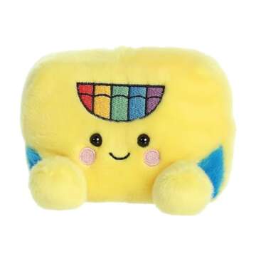 Aurora® Adorable Palm Pals™ Doodle Crayon Box™ Stuffed Animal - Pocket-Sized Play - Collectable Fun - Yellow 5 Inches