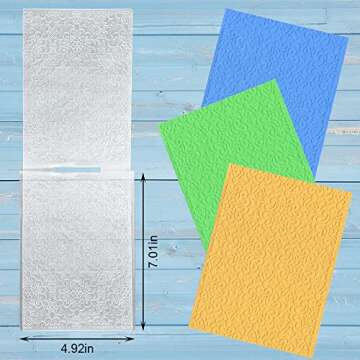 ALIBBON Flower Background Plastic Embossing Folders for Card Making, Flower Frame Embossing Folders ...