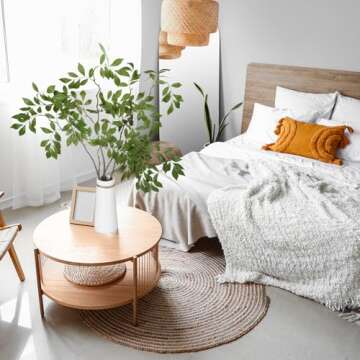 Daifunli 6pcs Faux Stems and Branches for Vase 31.5inch Fake Plants Artificial Greenery Stems Faux Branches for Home Vase Wedding Garden Farmhouse Table Mantel Decor