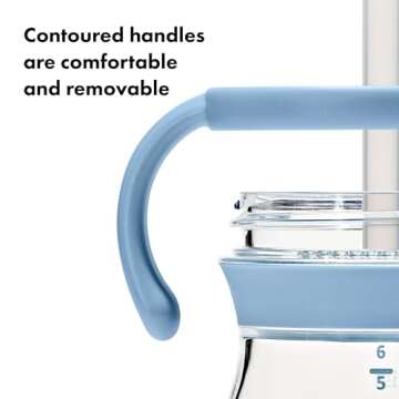 OXO Tot Transitions Straw Cup with Handles 6 oz. - Opal and Dusk - 2 Pack