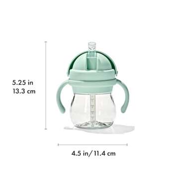 OXO Tot Transitions Straw Cup with Handles 6 oz. - Opal and Dusk - 2 Pack