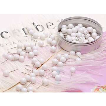 Tupalizy 100PCS Map Tacks for Office and Crafting