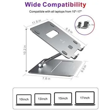 Brocoon Adjustable Laptop Stand for All Laptops - Ergonomic Design