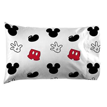 Jay Franco Disney Mickey Mouse Cute Faces Twin Sheet Set - Super Soft and Cozy Kid’s Bedding - Fade Resistant Polyester Microfiber Sheets (Official Disney Product)