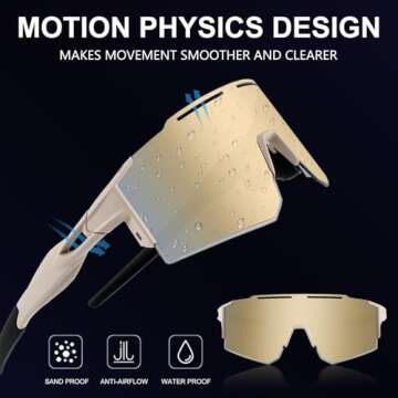 OULAIQI Cycling Sunglasses for Men and Women Outdoors
