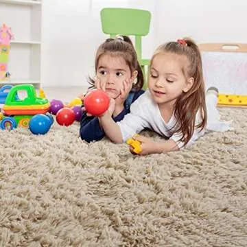 Wellber Fluffy Shaggy Rugs - Elegant Home Decor