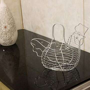 Chicken Shaped Egg Holder - Fun Kitchen Organizer