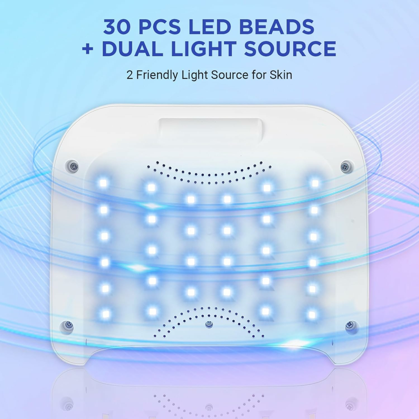 120W Cordless Gel Nail Lamp with Timer Features
