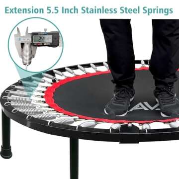 Explore RAVS Mini Trampoline for Kids Adults - 40"/48" Fitness!