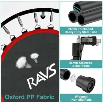 Explore RAVS Mini Trampoline for Kids Adults - 40"/48" Fitness!