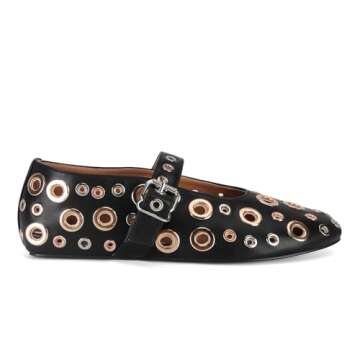 MICIFA Comfortable Ballet Flats with Buckle Strap for Women