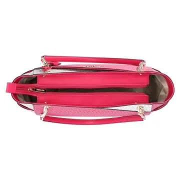 Michael Kors Jet Set Large Chain Tote Handbag, Electric Pink Multi