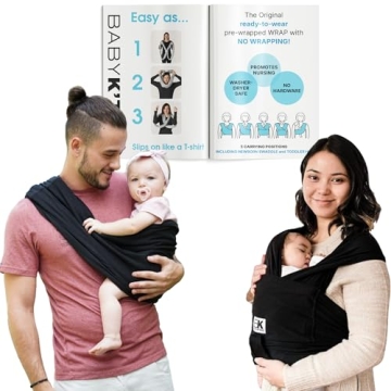Original Baby K'tan Baby Carrier: #1 Easy Pre-Wrapped, Soft, Slip-On, No Rings, No Buckles | 5 in 1 ...