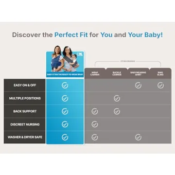 Baby K'tan Carrier Easy Pre-Wrapped Design for Parents