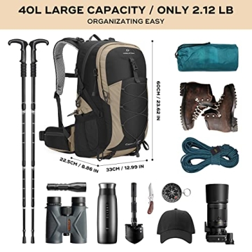 40L Waterproof Maelstrom Hiking Backpack