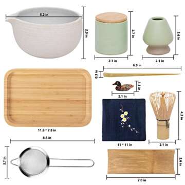 Artcome Japanese Matcha Tea Set for Perfect Ceremonies